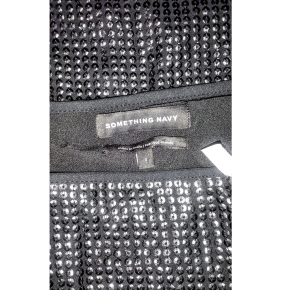 Something Navy Sequin Wrap Midi Skirt, NWT - Picture 3 of 6